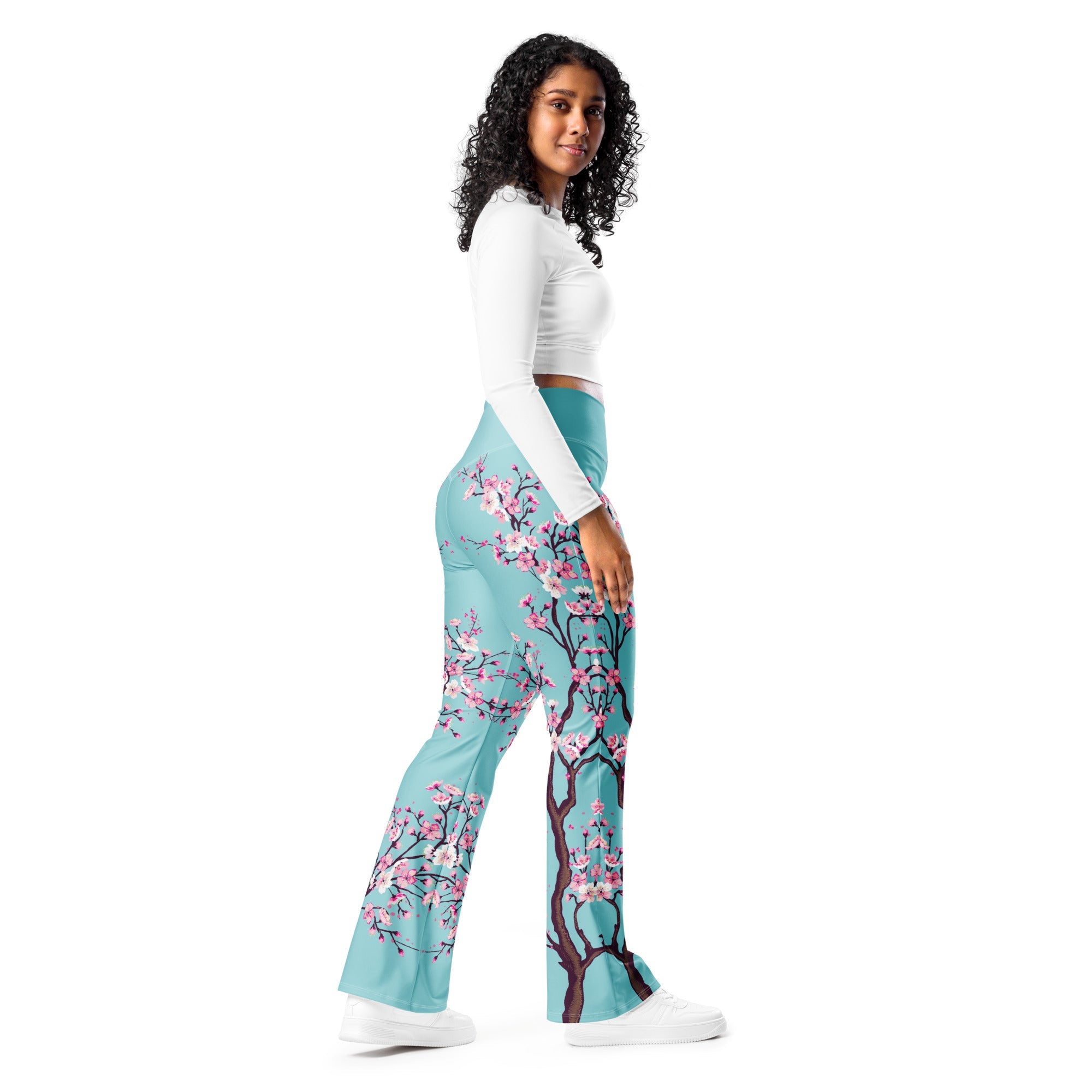 Cherry Blossom Flare Leggings