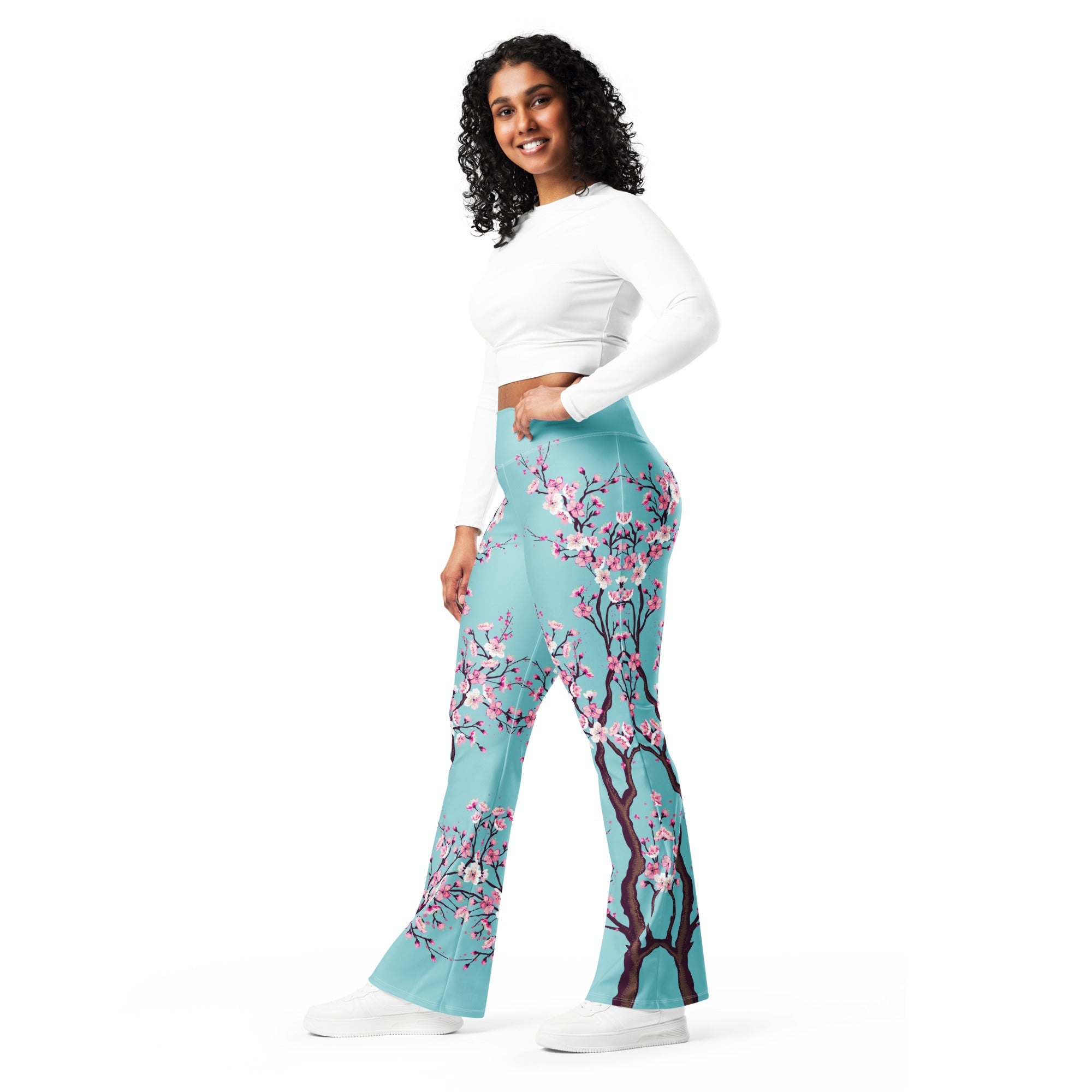 Cherry Blossom Flare Leggings