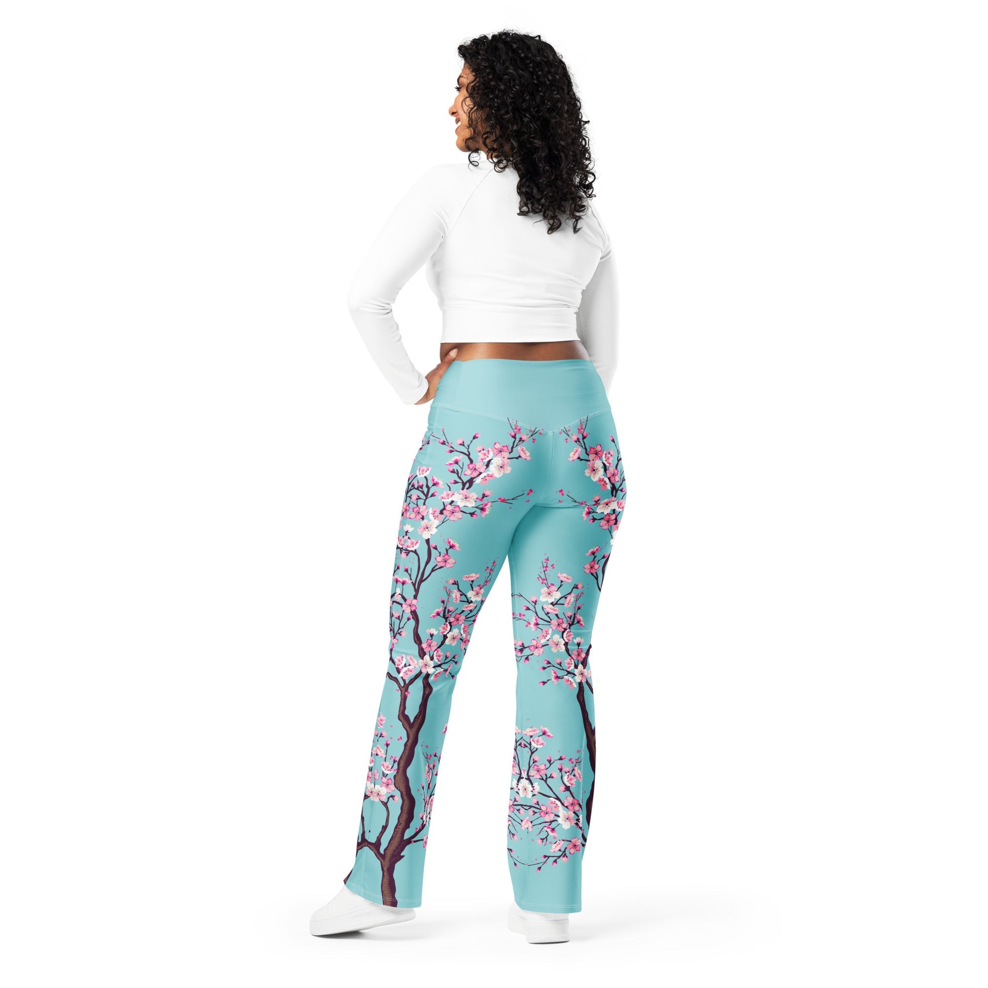 Cherry Blossom Flare Leggings