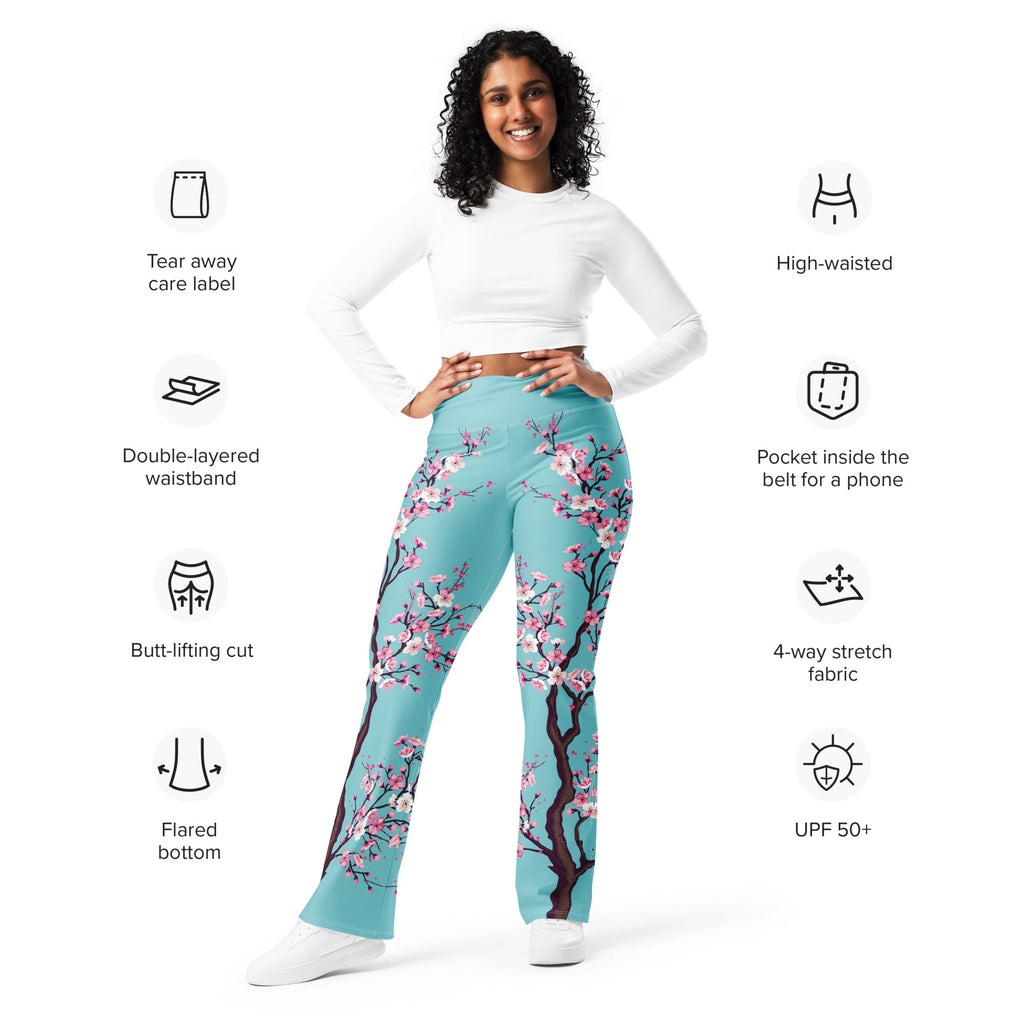 Cherry Blossom Flare Leggings