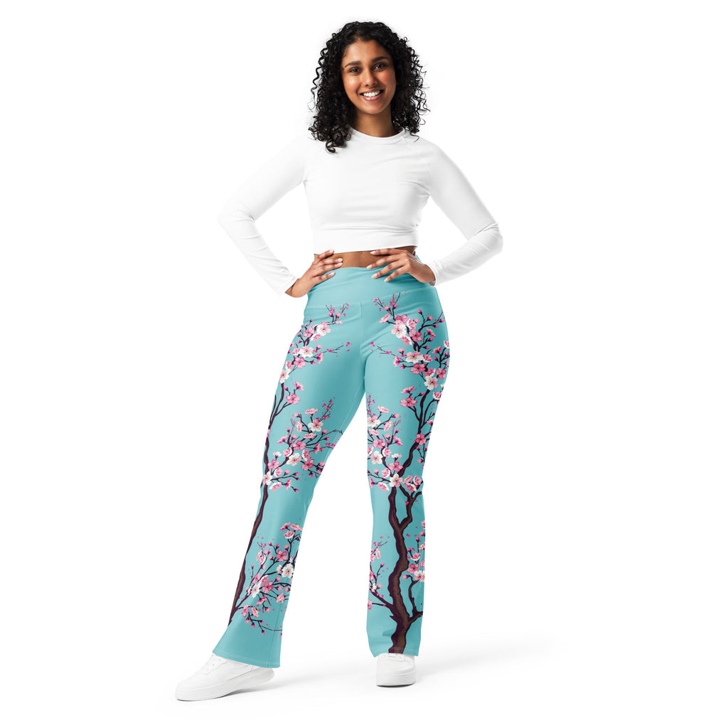 Cherry Blossom Flare Leggings