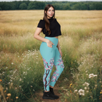 Cherry Blossom Leggings With Pockets