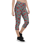 Cherry Gingham Capris
