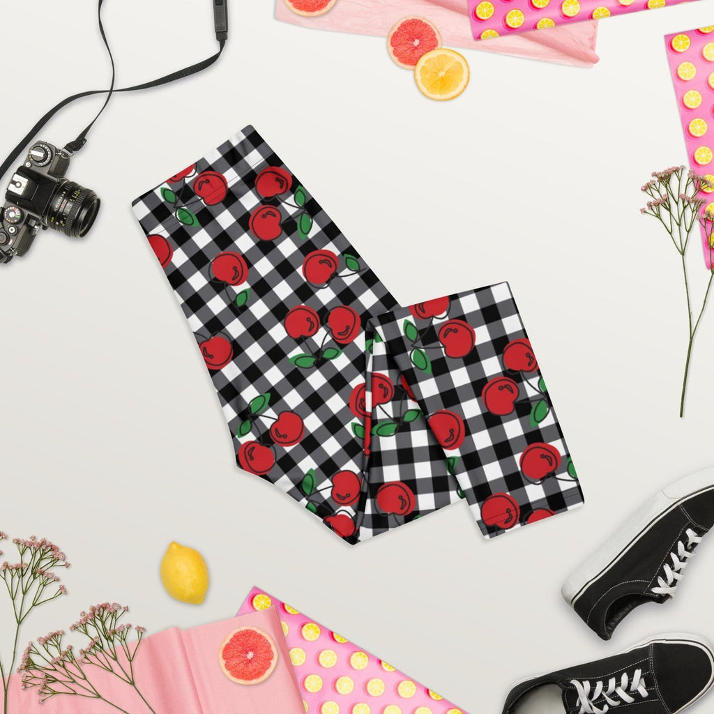 Cherry Gingham Capris