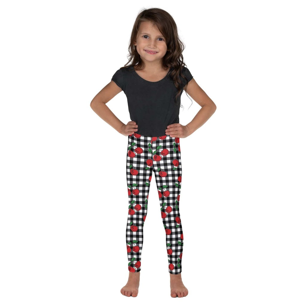 Cherry Gingham Kid's Leggings