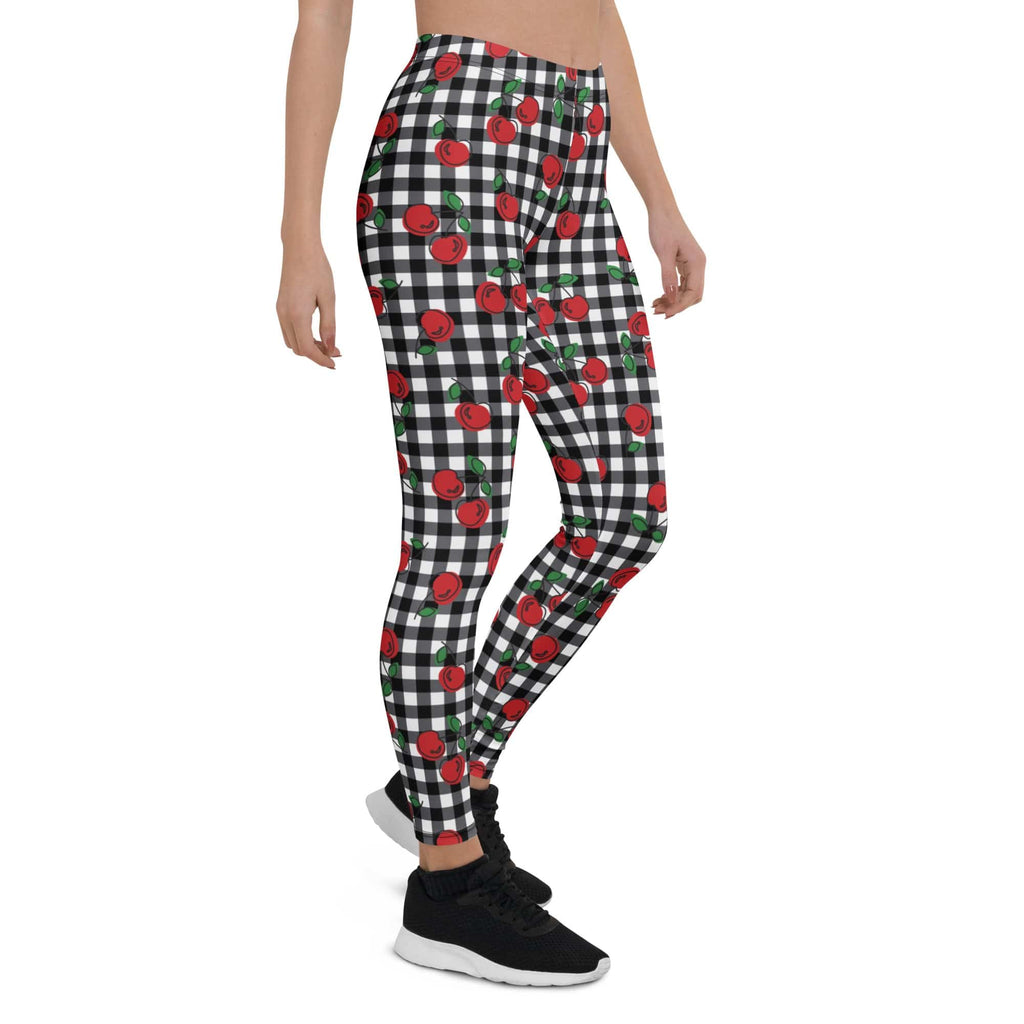 Cherry Gingham Leggings