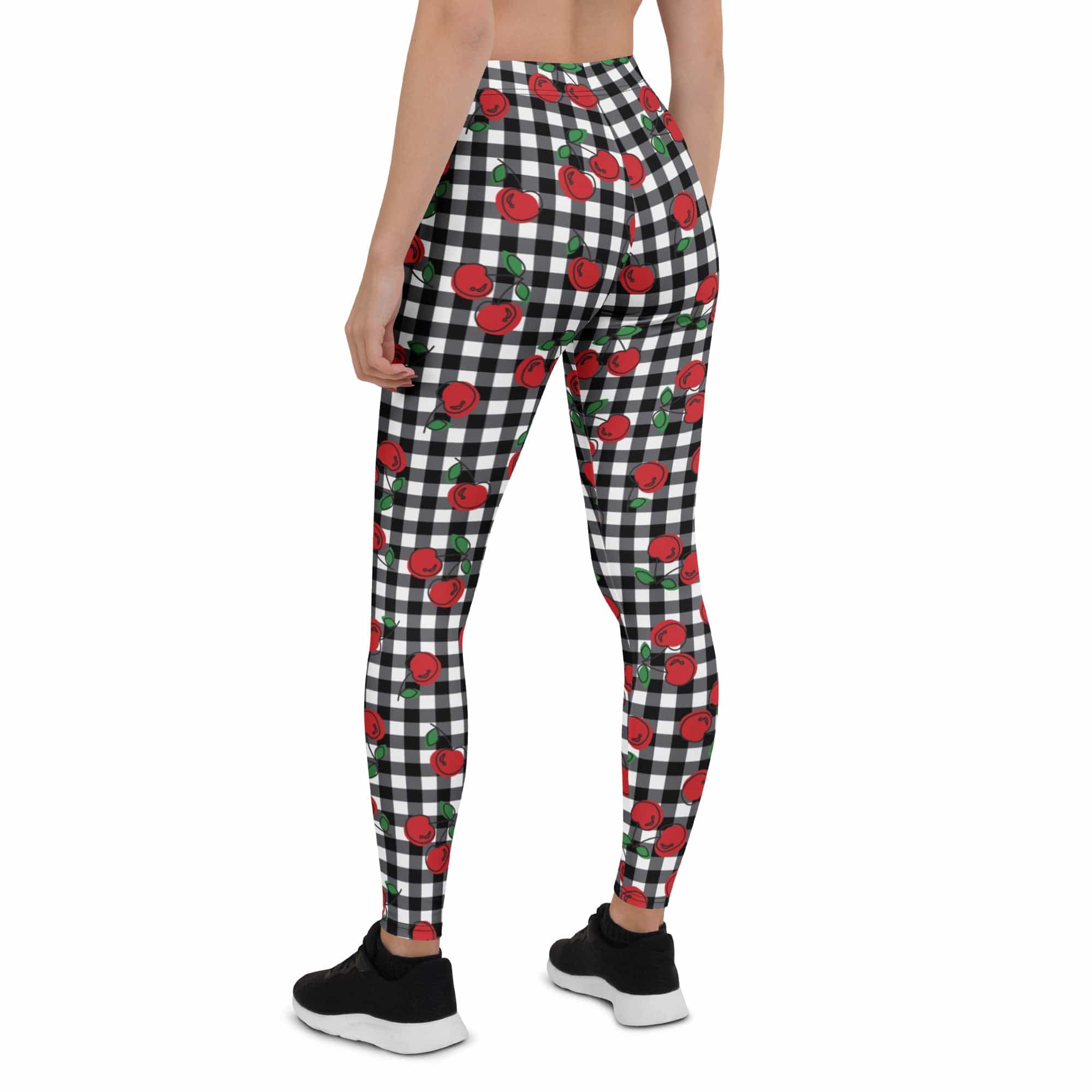 Cherry Gingham Leggings