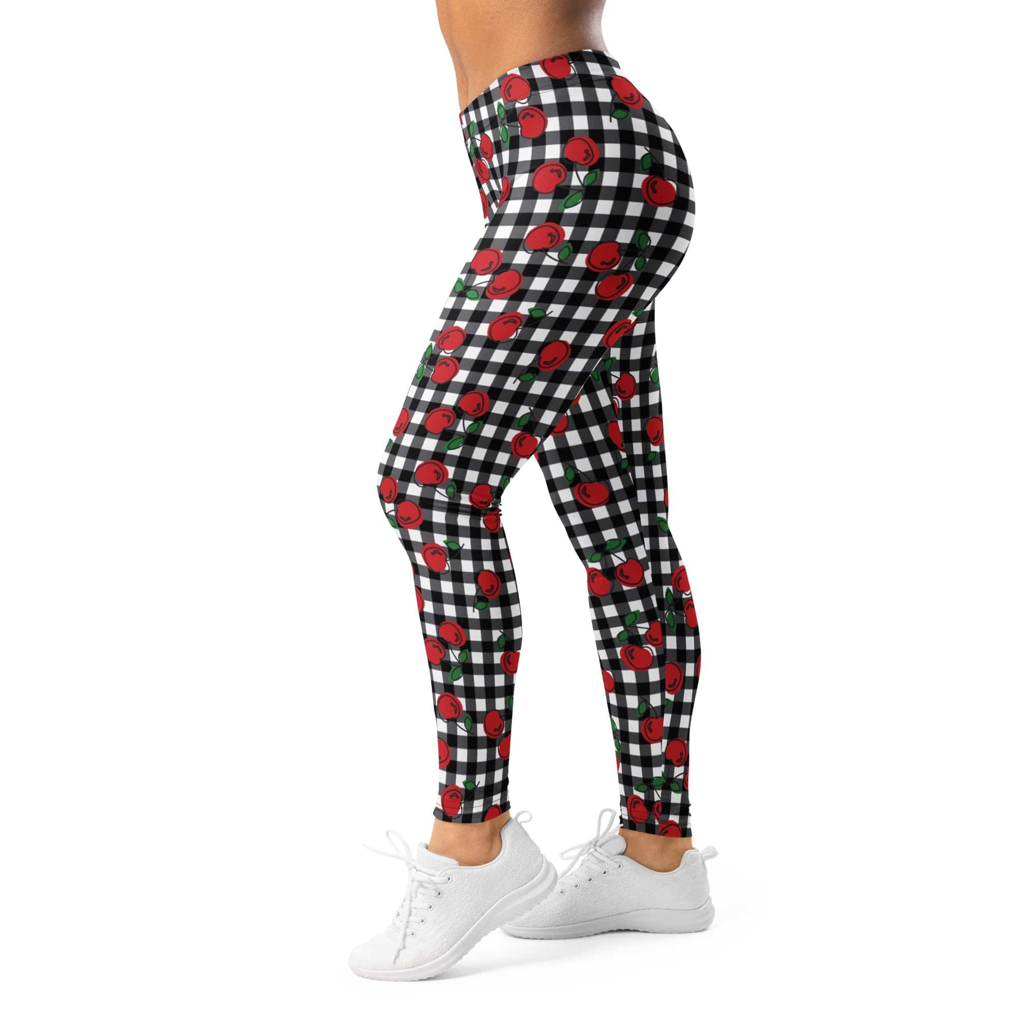 Cherry Gingham Leggings