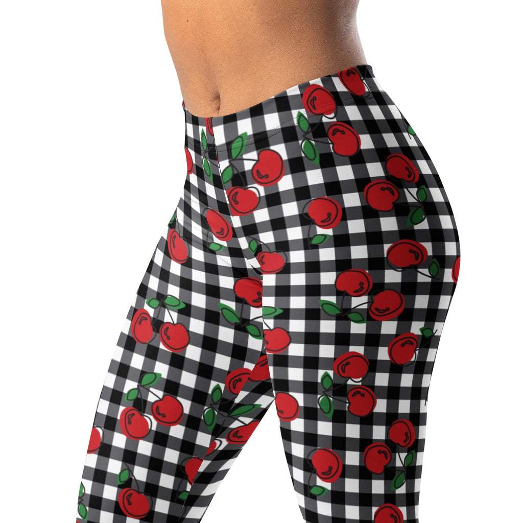 Cherry Gingham Leggings