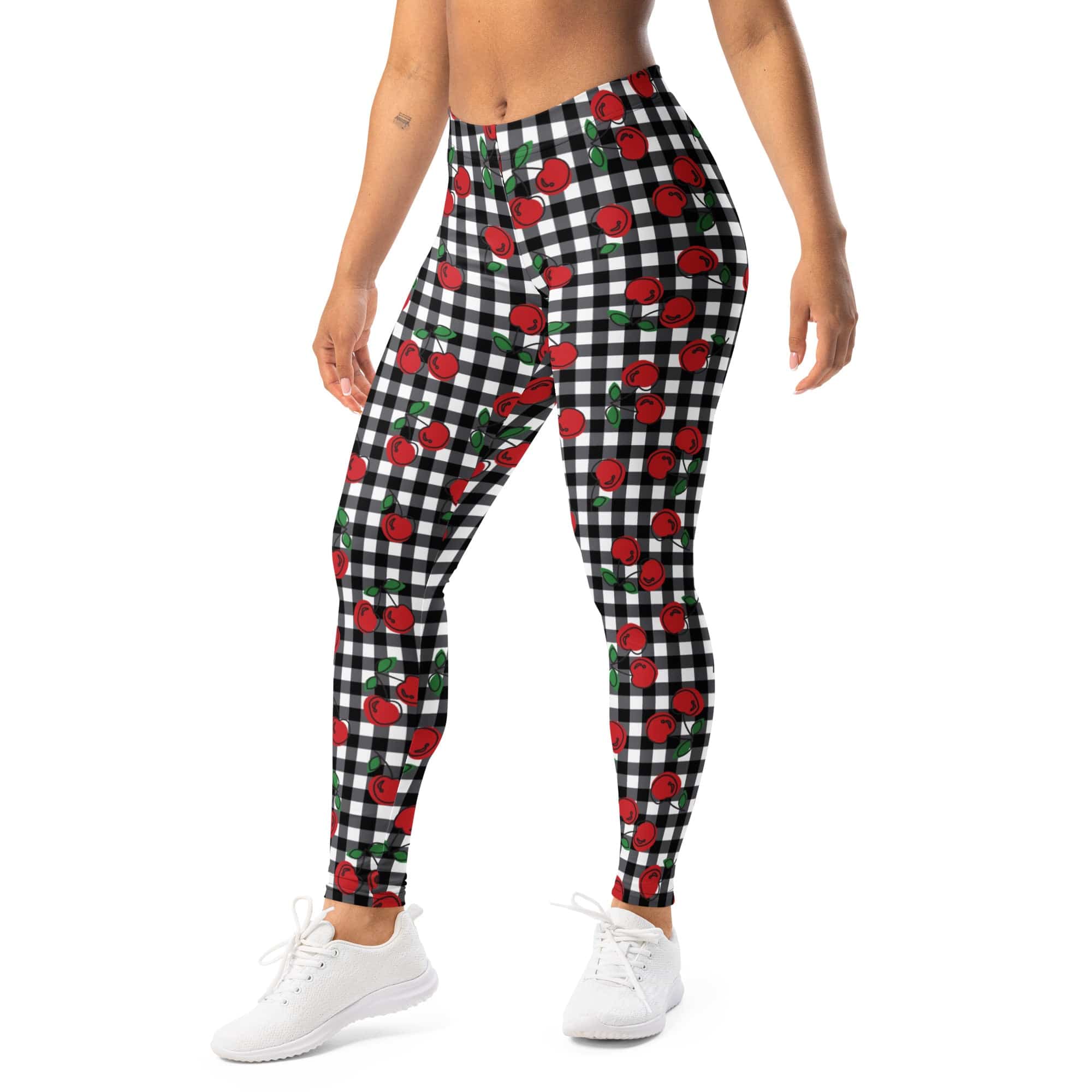 Cherry Gingham Leggings