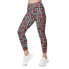 Cherry Gingham Leggings With Pockets