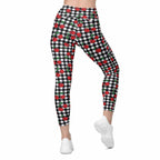 Cherry Gingham Leggings With Pockets