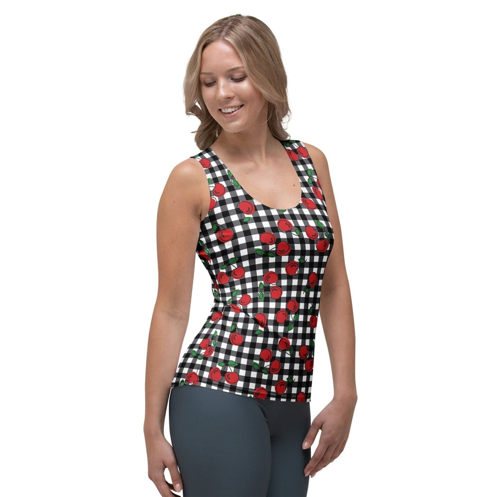 Cherry Gingham Tank Top