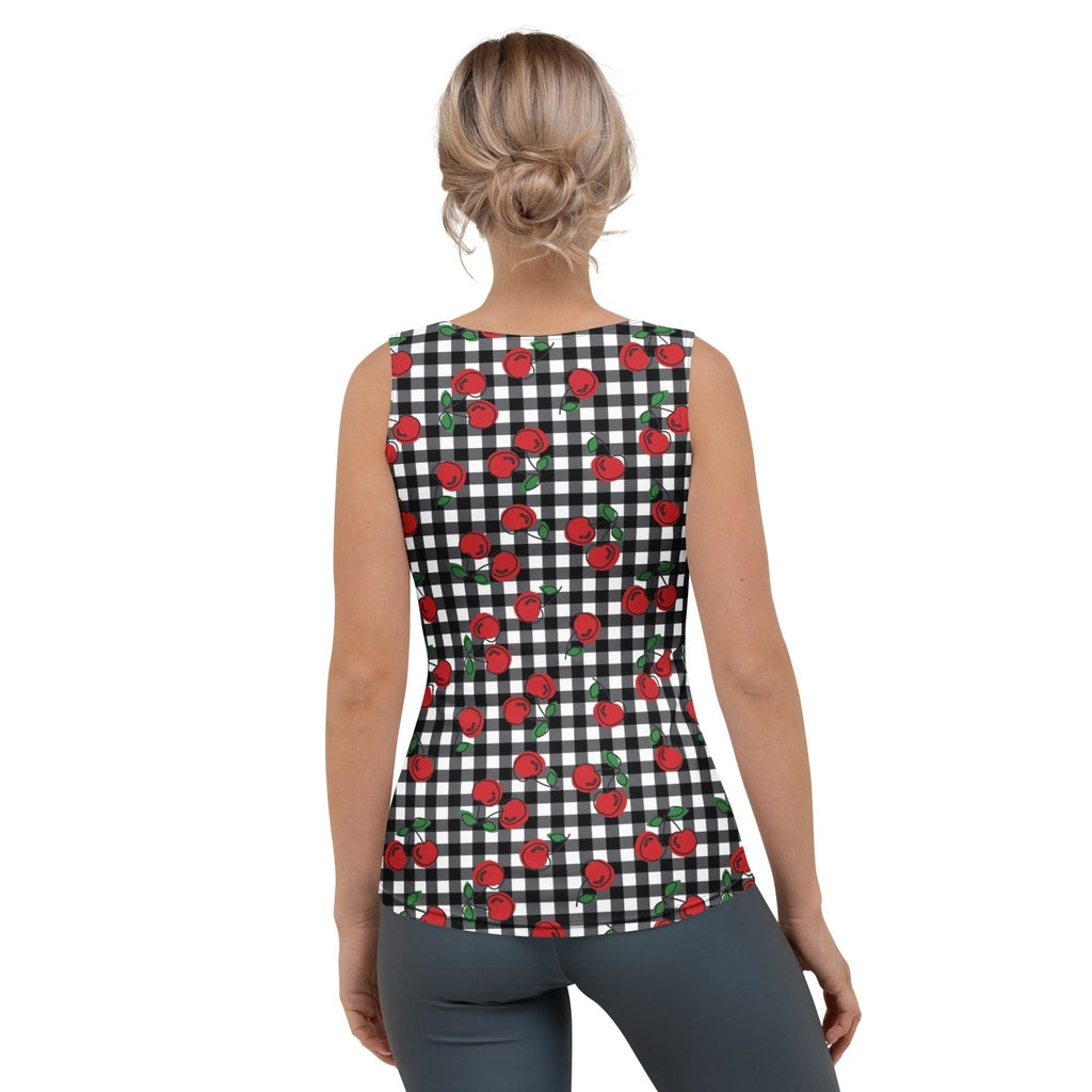 Cherry Gingham Tank Top