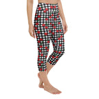 Cherry Gingham Yoga Capris