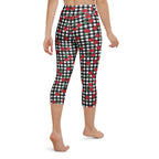 Cherry Gingham Yoga Capris