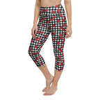 Cherry Gingham Yoga Capris