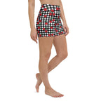 Cherry Gingham Yoga Shorts