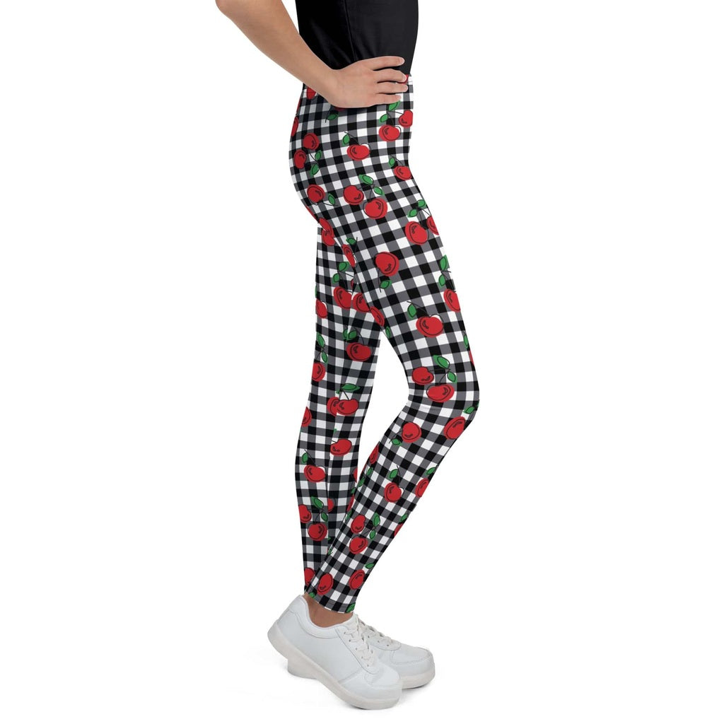 Cherry Gingham Youth Leggings