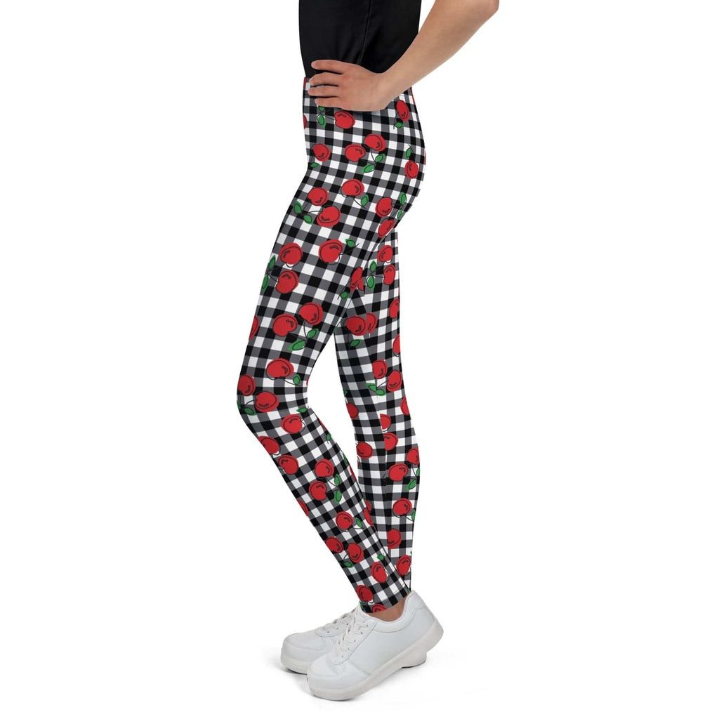 Cherry Gingham Youth Leggings