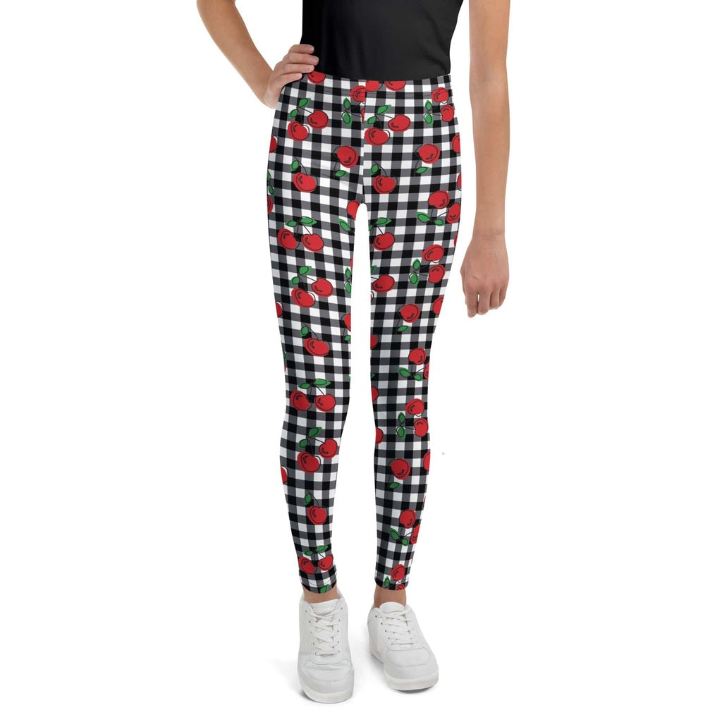 Cherry Gingham Youth Leggings