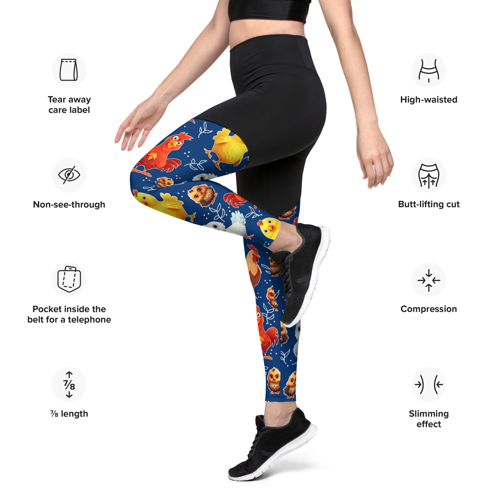 Chicken Compression Leggings