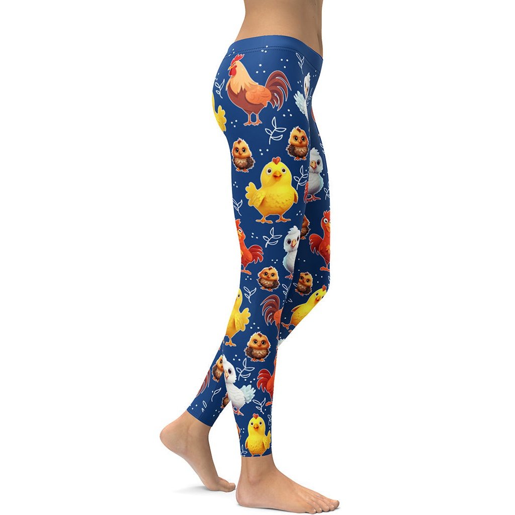 Chicken 2025 print leggings