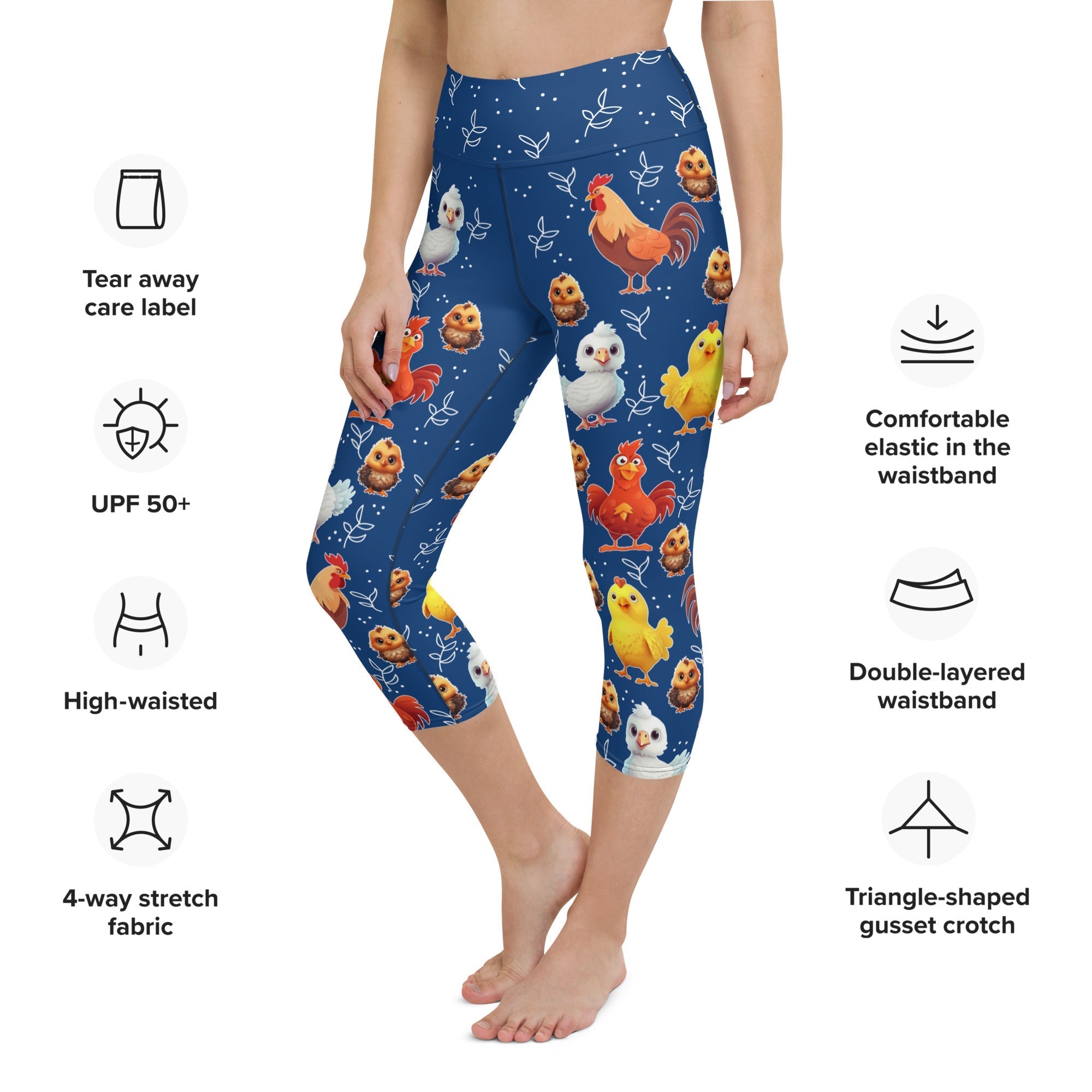 Chicken Yoga Capris