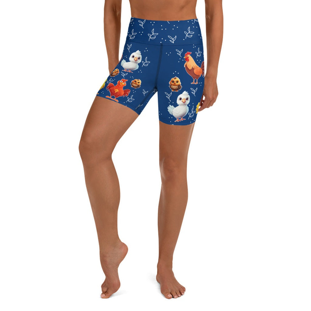 Chicken Yoga Shorts
