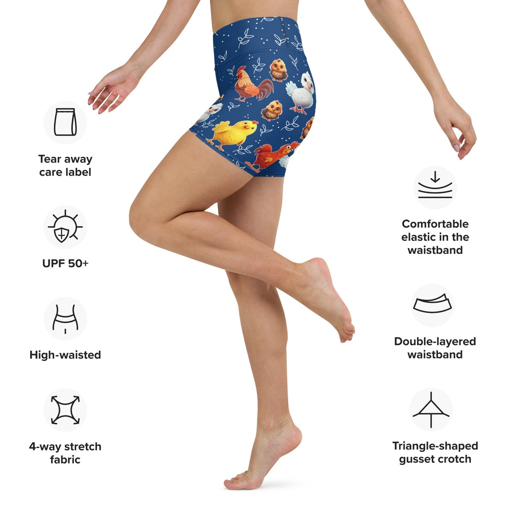 Chicken Yoga Shorts