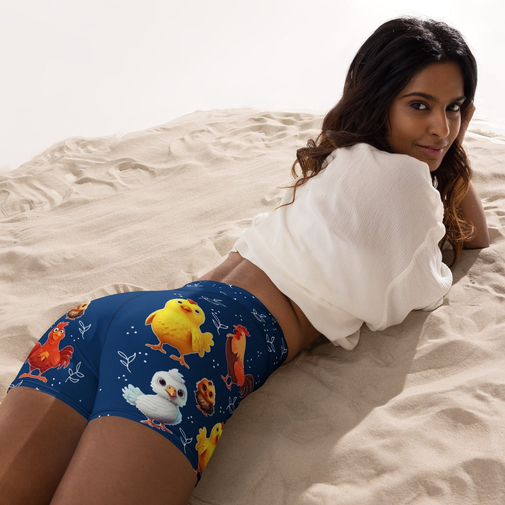 Chicken Yoga Shorts