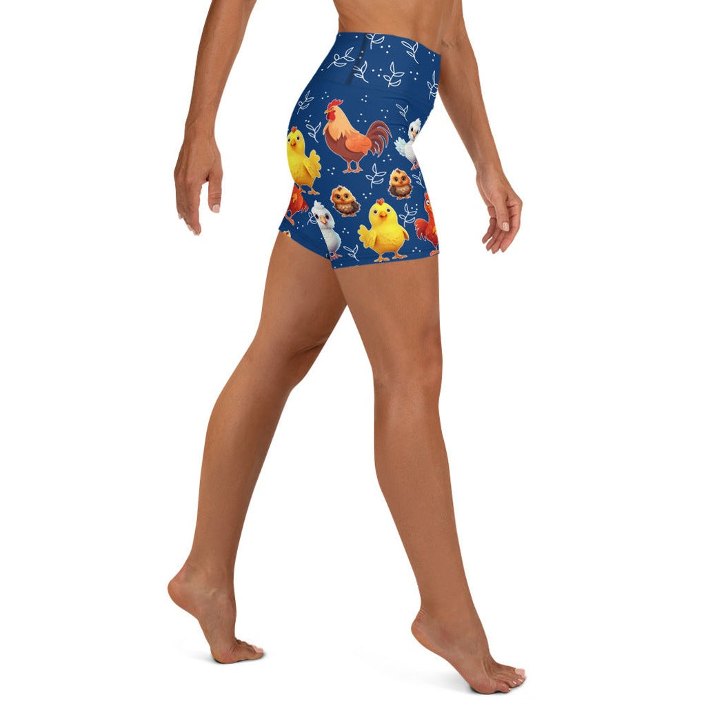 Chicken Yoga Shorts