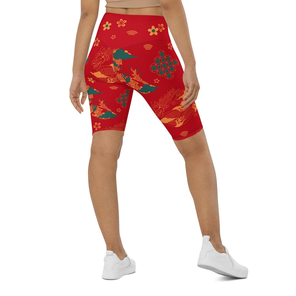 Chinese Dragon Biker Shorts