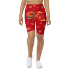 Chinese Dragon Biker Shorts