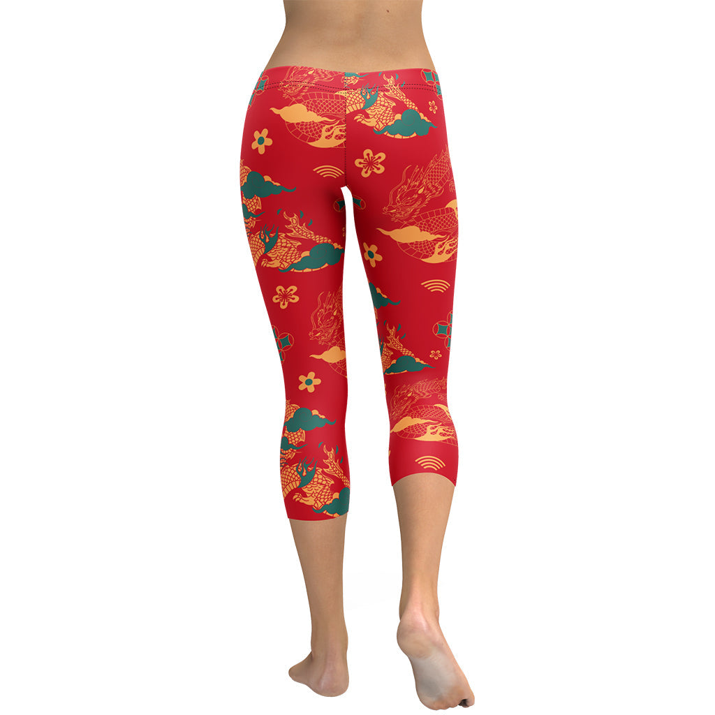 Chinese Dragon Capris