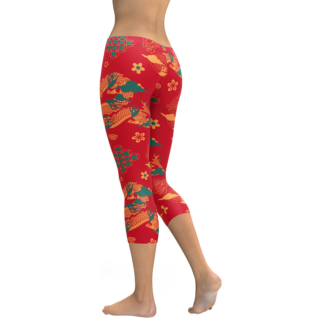 Chinese Dragon Capris