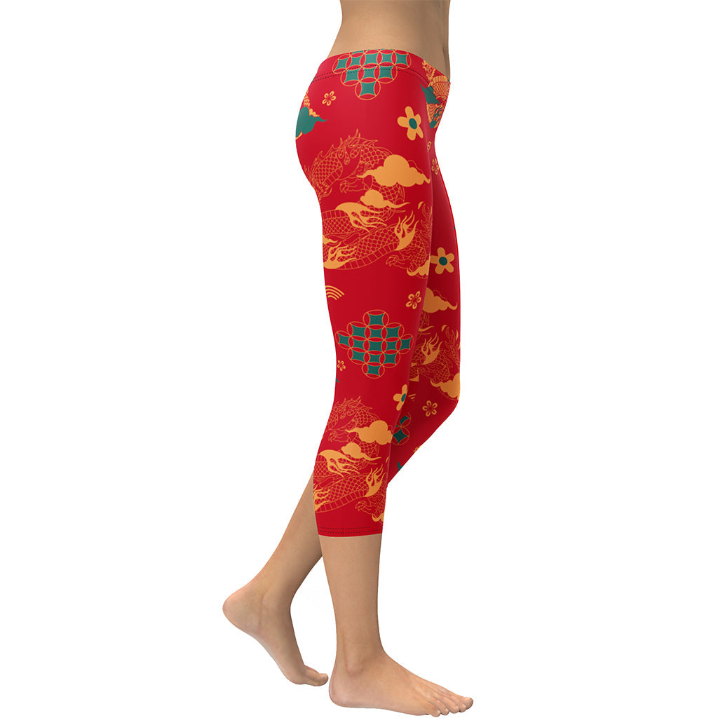 Chinese Dragon Capris