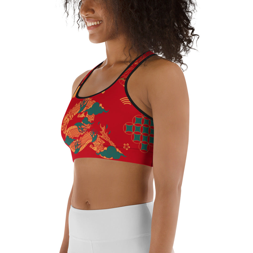 Chinese Dragon Sports Bra