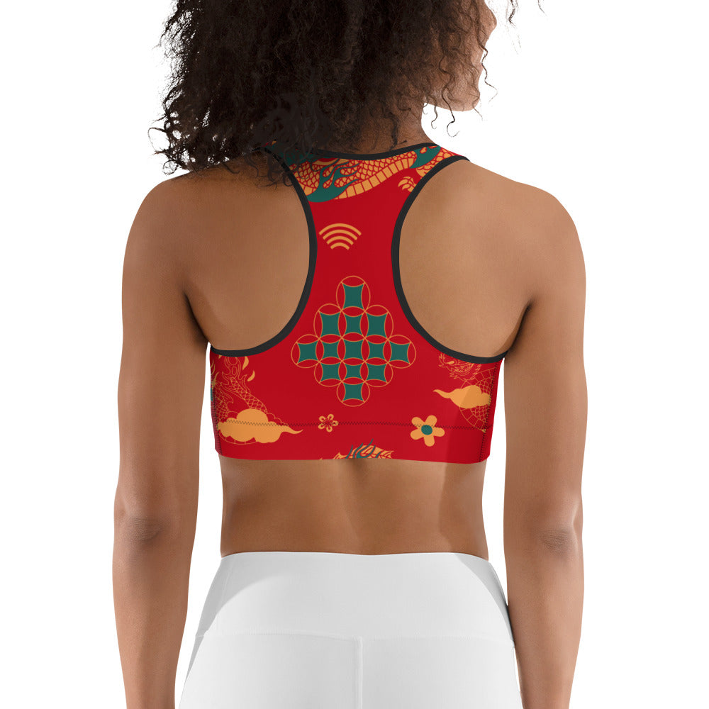 Chinese Dragon Sports Bra