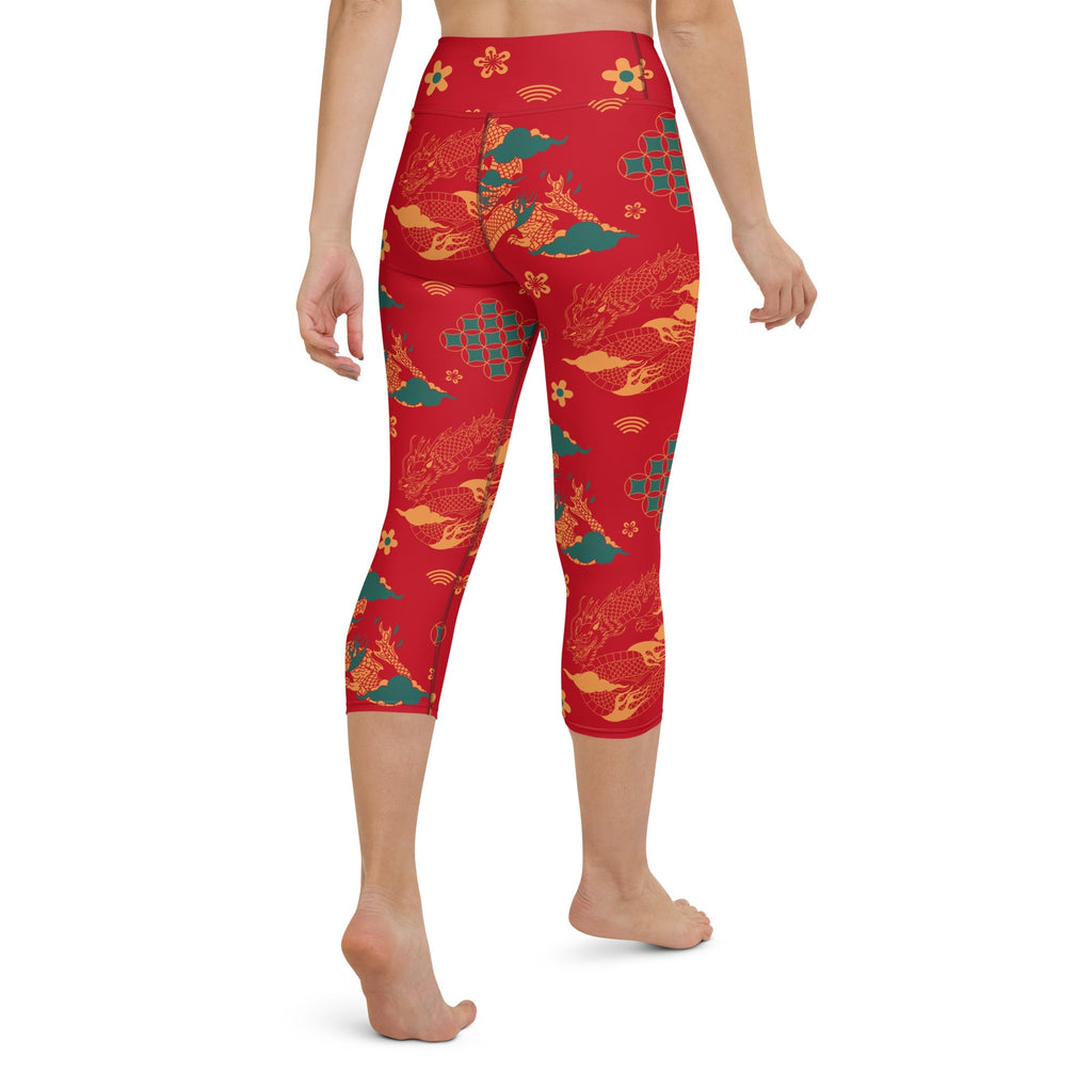 Chinese Dragon Yoga Capris