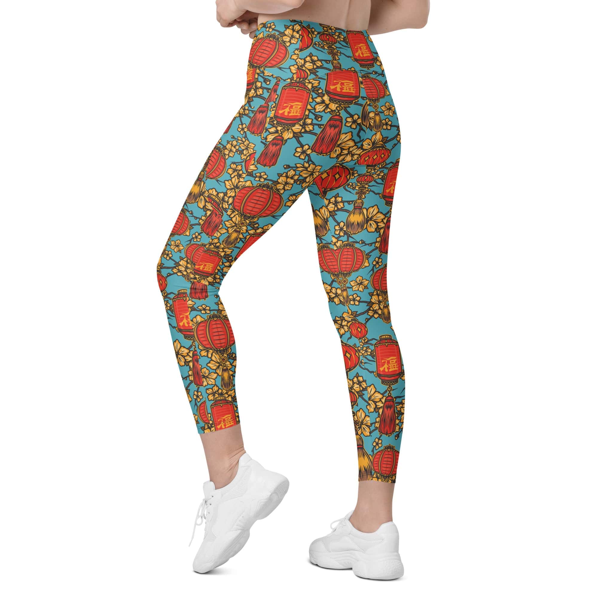 Chinese Festive Leggings With Pockets