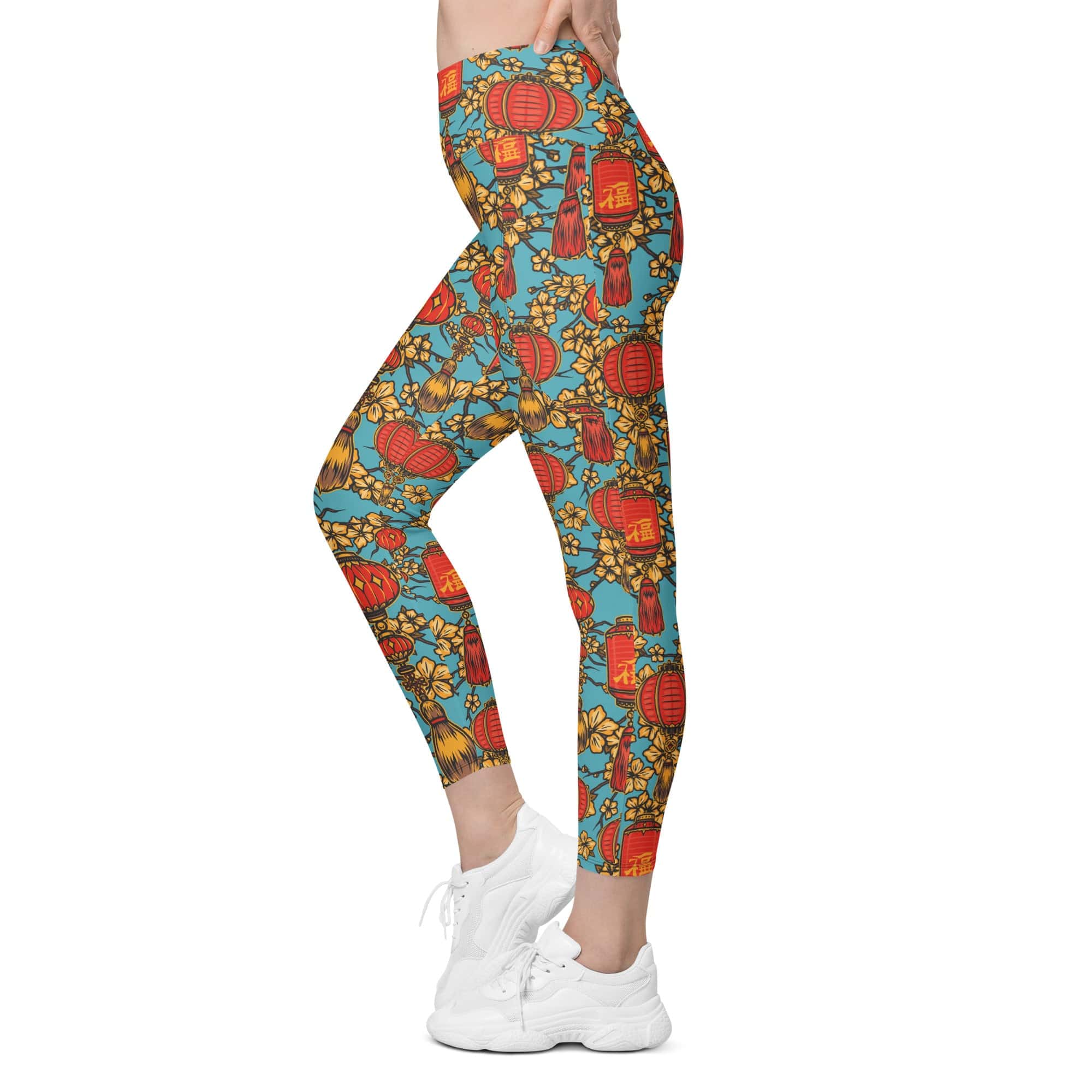 Chinese Festive Leggings With Pockets