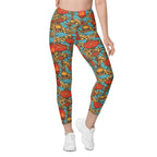 Chinese Festive Leggings With Pockets