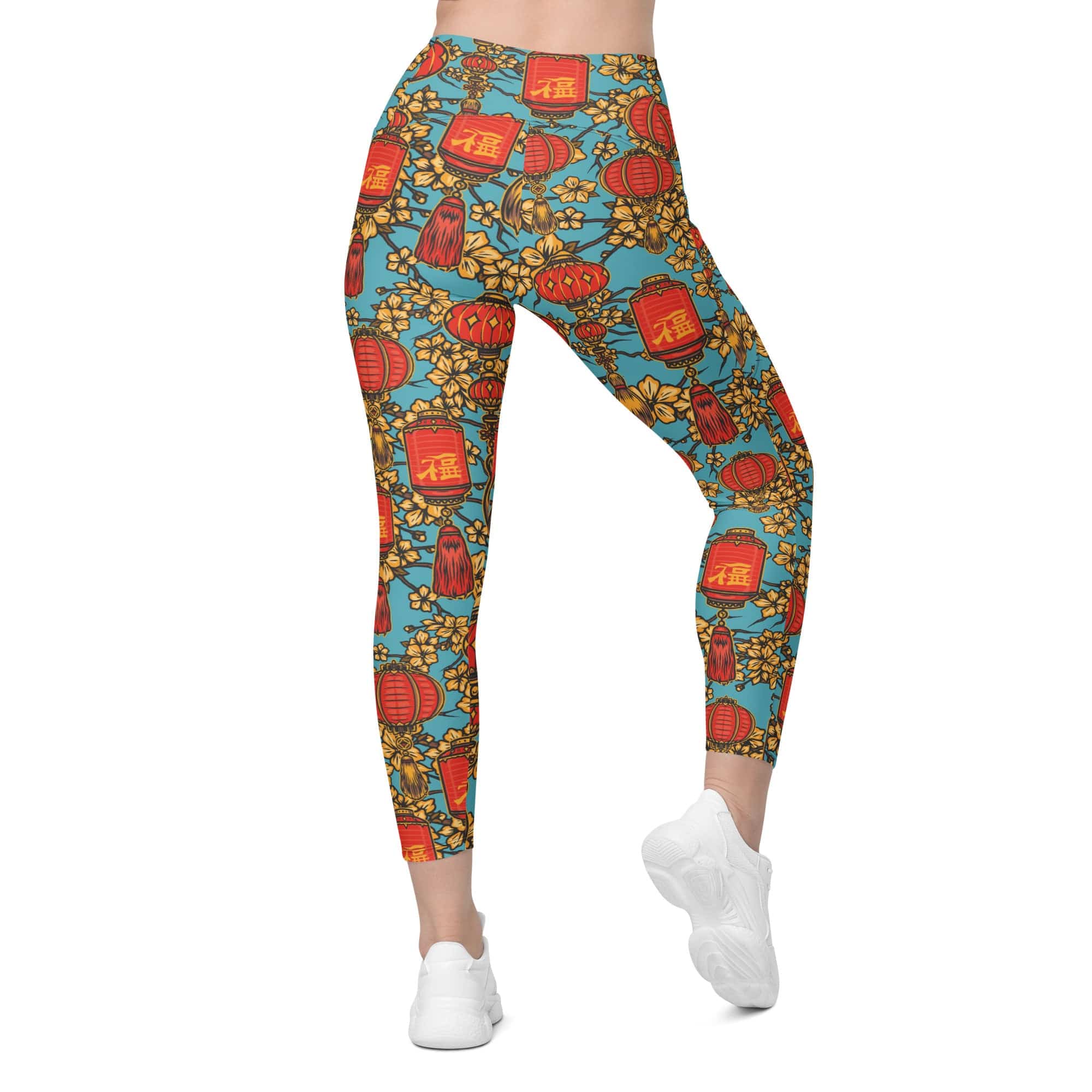 Chinese Festive Leggings With Pockets