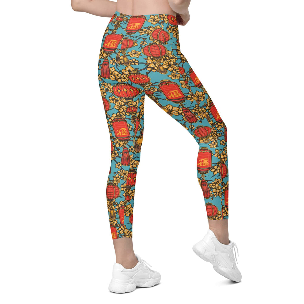 Chinese Festive Leggings With Pockets