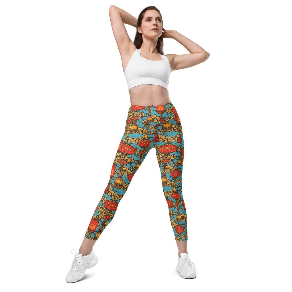 Chinese Festive Leggings With Pockets