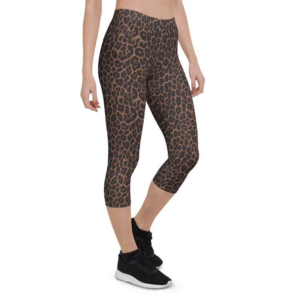 Chocolate Leopard Capris