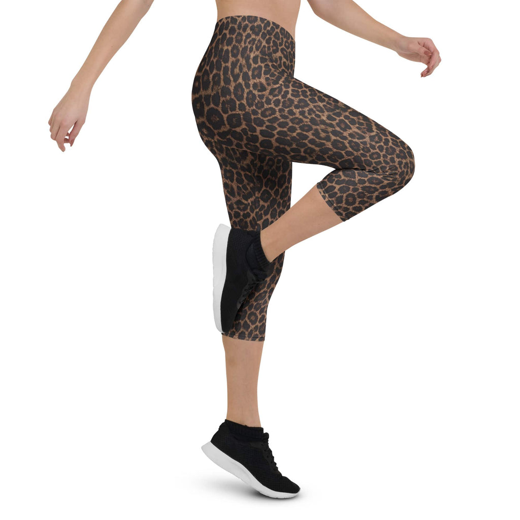 Chocolate Leopard Capris