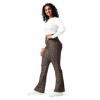 Chocolate Leopard Flare Leggings