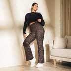 Chocolate Leopard Flare Leggings